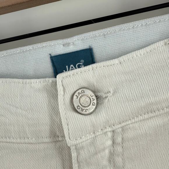 JAG Carter Jeans Size 16W NWT Midrise Girlfriend White Plus Curvy Cotton Stretch - Picture 13 of 16